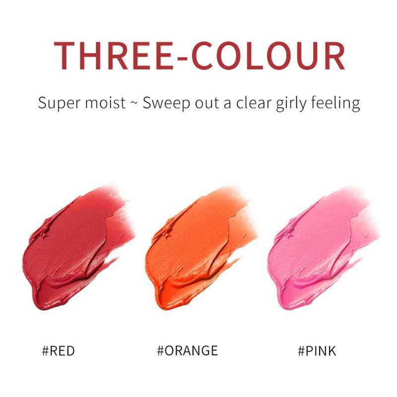 3-in-1 Cheek Lip Tinted Moistured Blush Stick Silky Brighten Blush Cream Tubes Matte Contour Makeup Blusher Cosmetics NewXJ241111