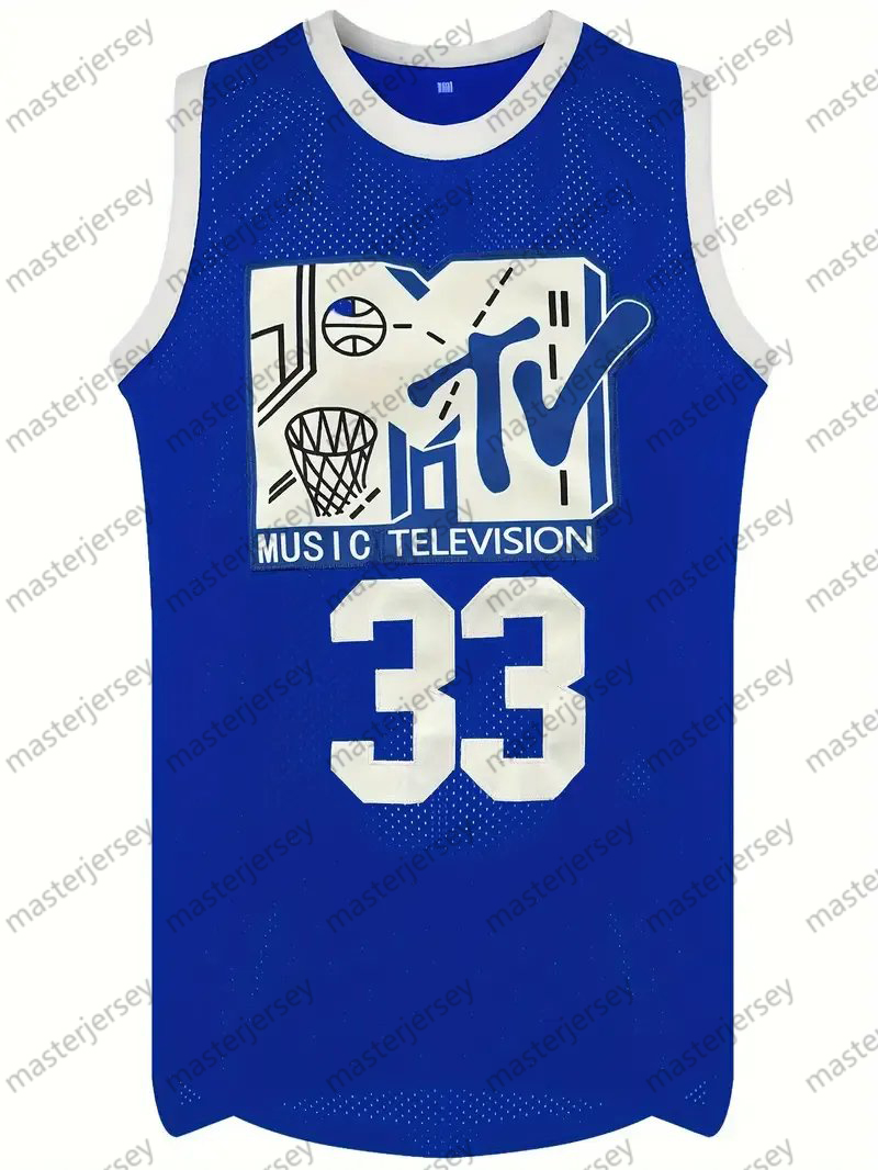 #33 SMITH Men's Basketball Jersey Sweatshirt - Embroidered Movie Mesh Letters & Numbers, Crew Neck Sleeveless Training Vest, Loose Fit Athletic T