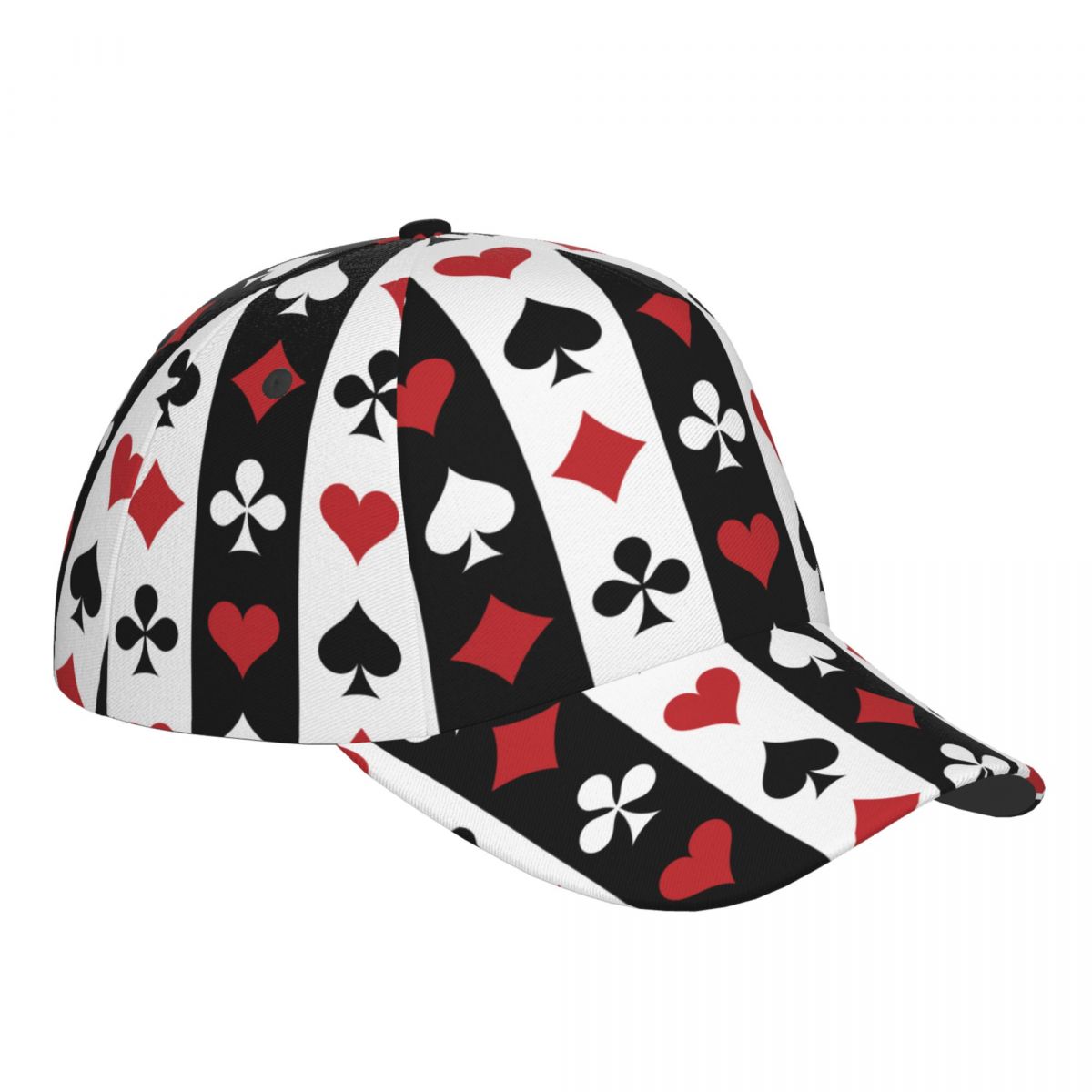 Poker Red Black Alice In Wonderland Outdoor Sport Caps Baseball Hat Men Women Visor Cap Cap Street Hip Hop Caps golf hat men