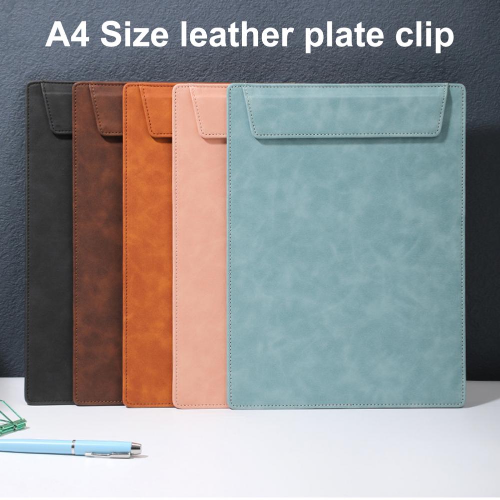 Office Stationery Supplies Clipboard A4 Paper Blotter Holder Magnetic File Folder PU Leather Drawing & Writing Pad Clip Board