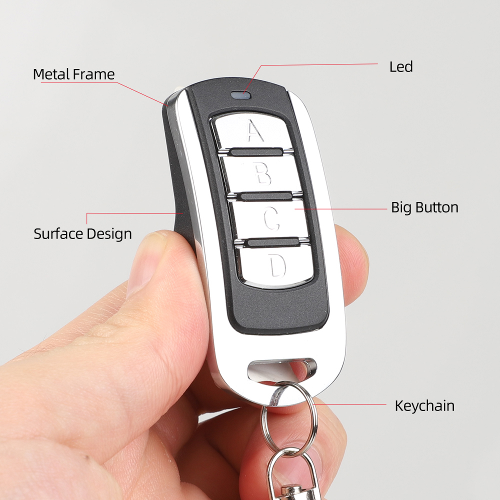 280-868MHZ Multi Frequency Garage Door Remote Control Duplicator AUTO SCAN Multi brand 433MHz Fixed Rolling Code Gate Opener