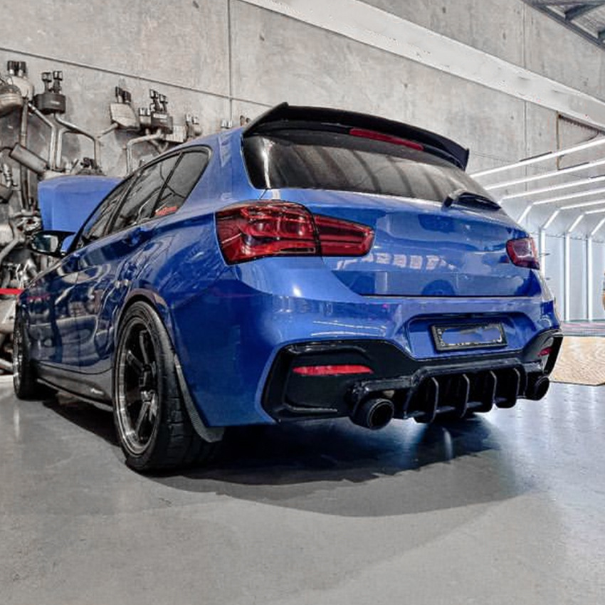 For 1 Series F20 LCI M140i MP 2015-2019 Rear Bumper Lip Diffuser Spoiler Splitter Protector Car Styling Auto Accessories