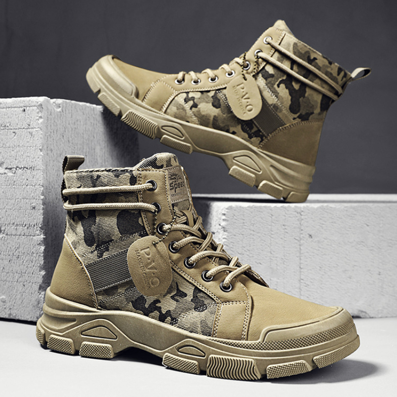 for Camouflage Autumn Winter Platform Desert Outdoor High-top Shoes Men Ankle Boots Buty Robocze Meskie f2c2 Platm