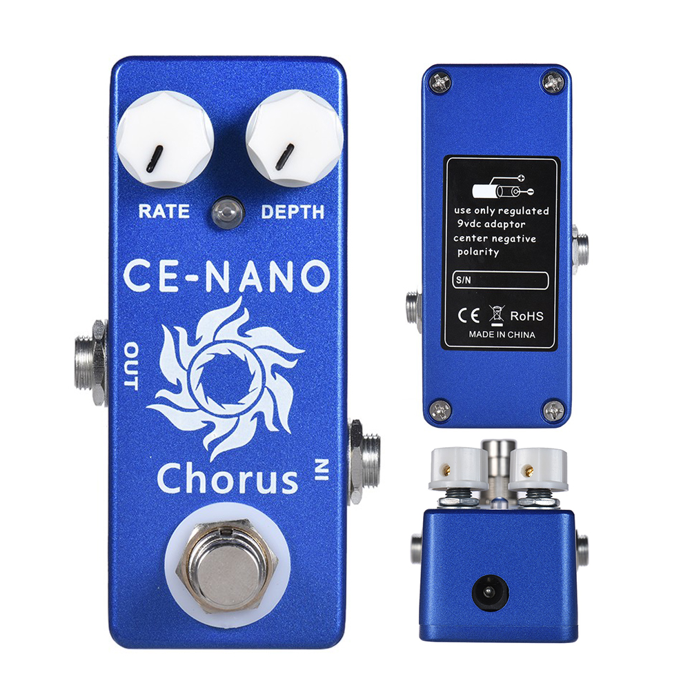 MOSKY CE-NANO CHORUS Electric Guitar Chorus Effect Pedal Full Metal Shell True Bypass for Bass Guitar Ukulele Musical Instrument