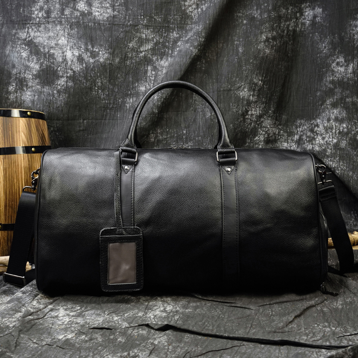 Big capacity genuine leather travel Carry On bags men women soft cowhide leather casual travel duffel high quality shoulder bag