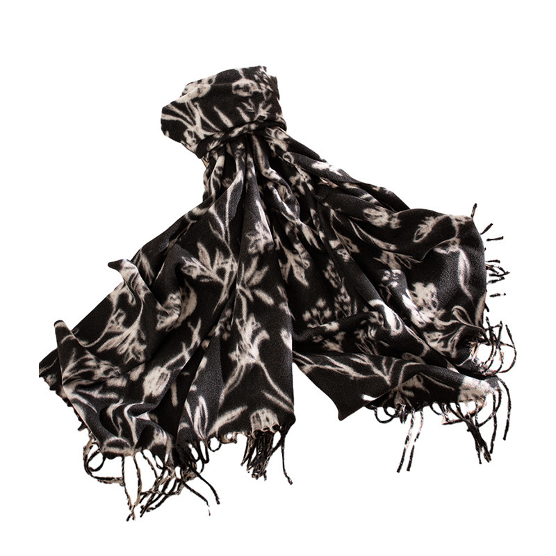 Autumn/Winter New Girl Style Printed Scarf Warmth and Thickened Imitation Cashmere scarf