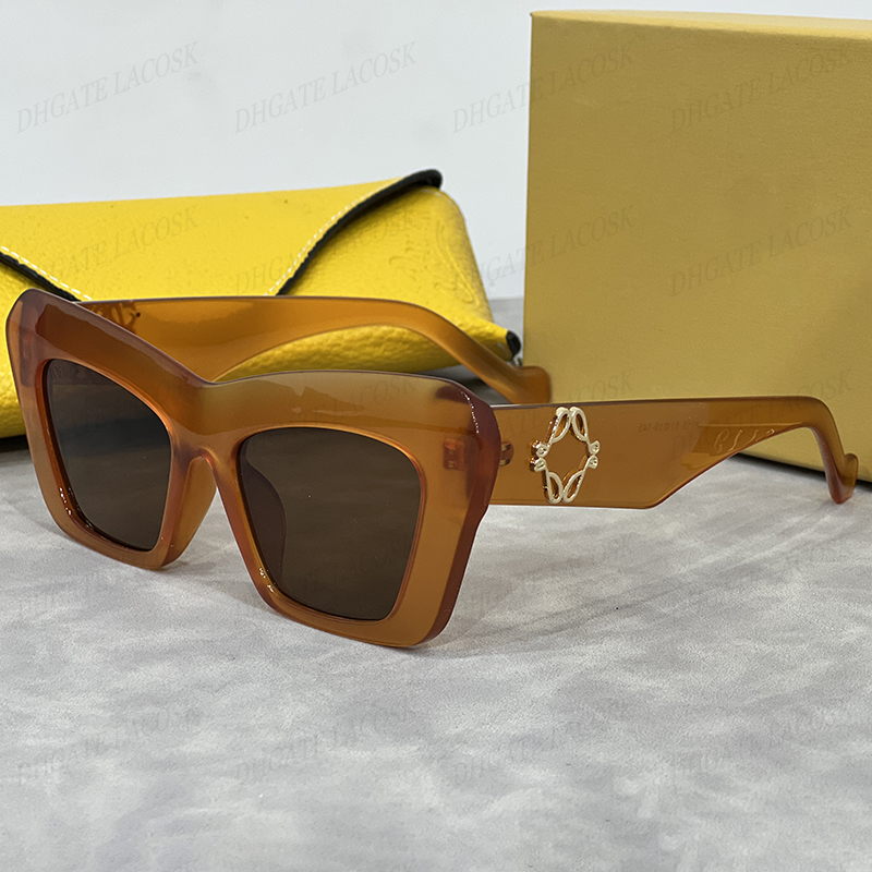Cat Eye Sunglasses for Mens Womens Classic Luxury Brand Fashion Sunglasses Sunscreen Premium Glasses with Box
