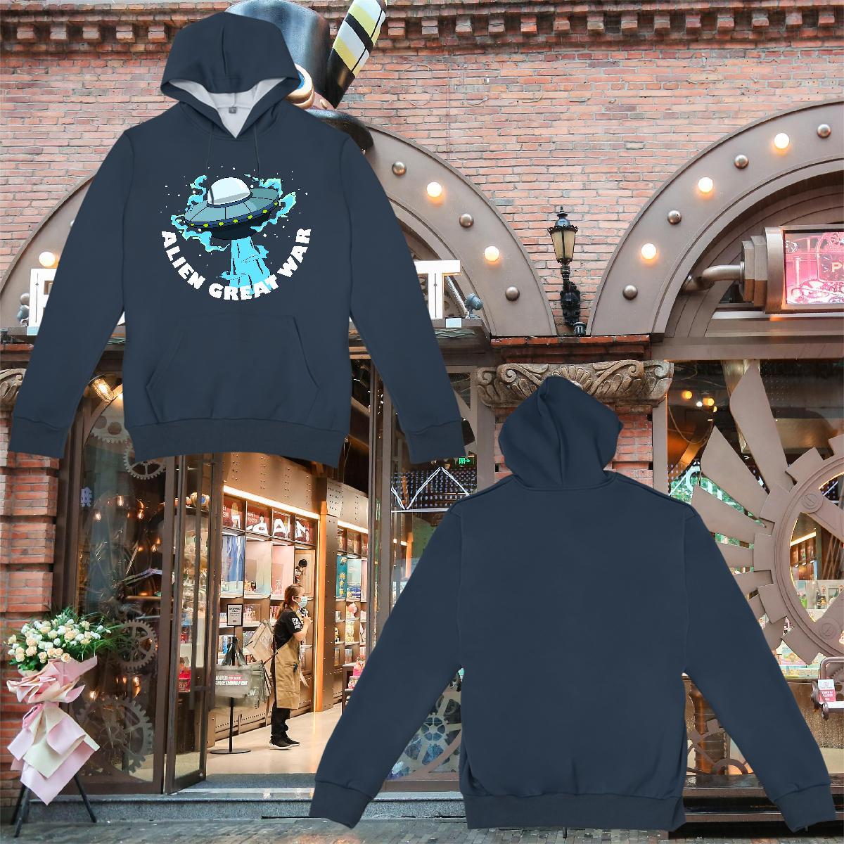 Wholesale Mens Hoodie Long Sleeve Soft Brand Hoodie Pullover Plus Size Cartoon Clothes Anime Printing Street Cotton 350g