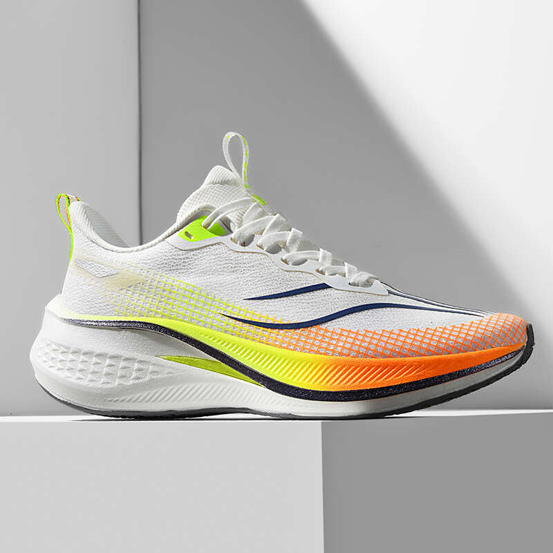 Marathon Air Cushion Carbon Plate Sports Running Shoes Men Breathable Lightweight Comfortable Athletic Tennis Sneakers Footwear