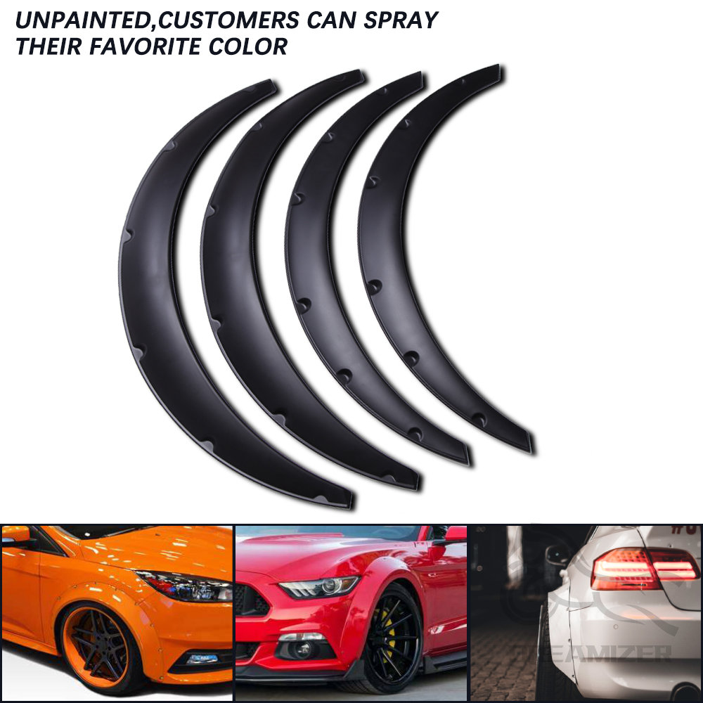 For Honda Civic 4pcs 3.5" Car SUV Off-road Car SUV Off-road Fender Flare Wheel Arch Protector Wheel Eyebrow Fender Mudguards