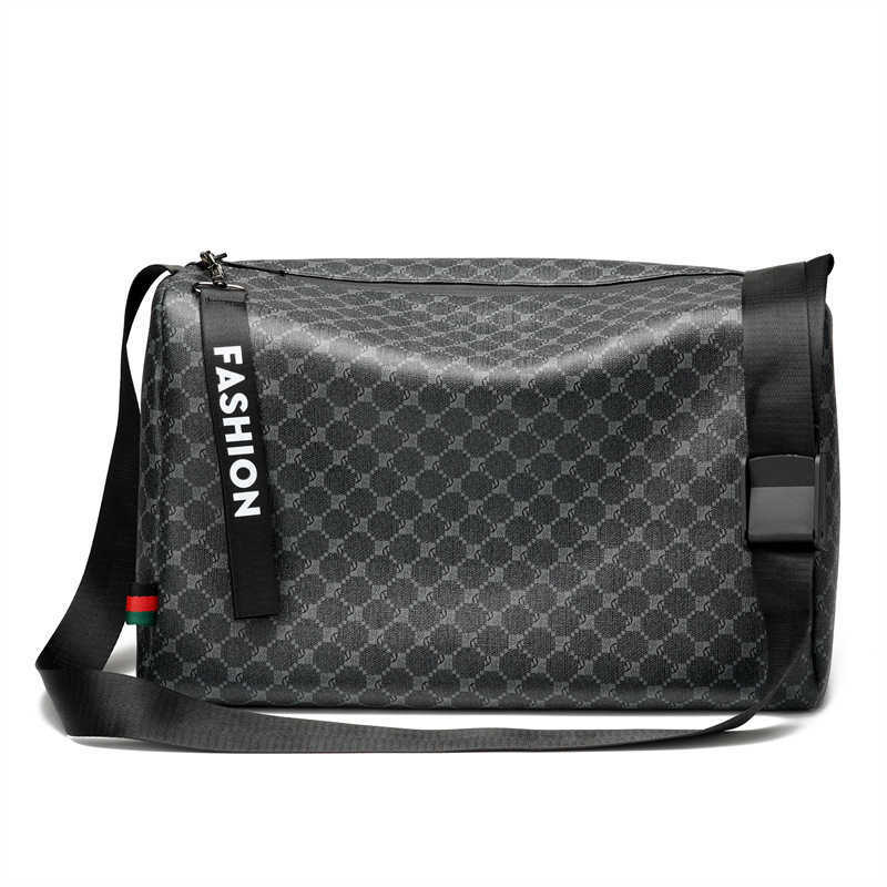 Outdoor Trendy Mens Travel Bag Large Capacity Simple and Versatile Crossbody Fitness Bag Casual Commuting Shoulder Bag