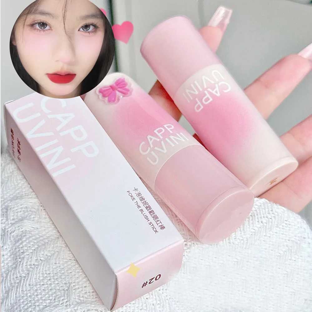 Natural Pink Color Cappuvini Blusher Stick Face Blusher Patting Powder Blusher for Cheeks Cute Korean StyleXJ241111
