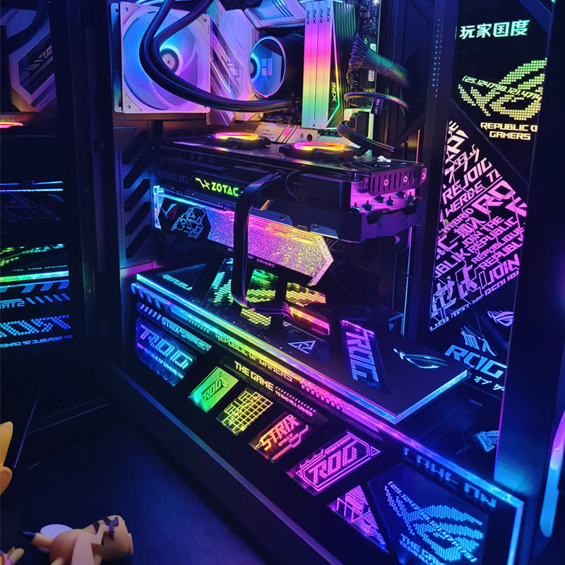 DIY ARGB Lightboard Kit for Asus GR701 Chassis,ROG HYPERION Gamer Cabinet Laser Lighting Panels,MOD Refit Plate 5V AURA SYNC
