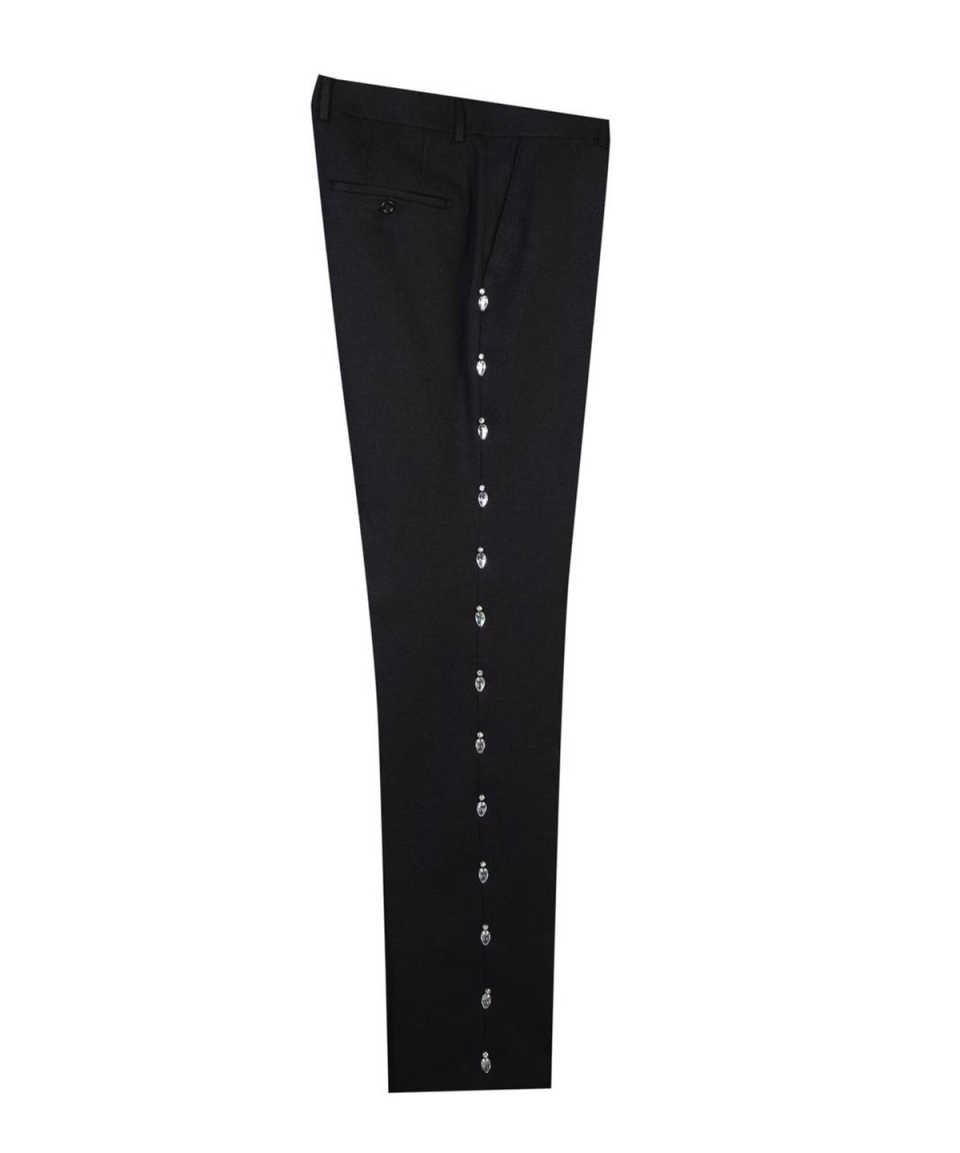 Large Crystal Groom Wedding Tuxedos2 Pieces Slim Fit Black Double Breasted Mens Suits Banquet Formal Wear