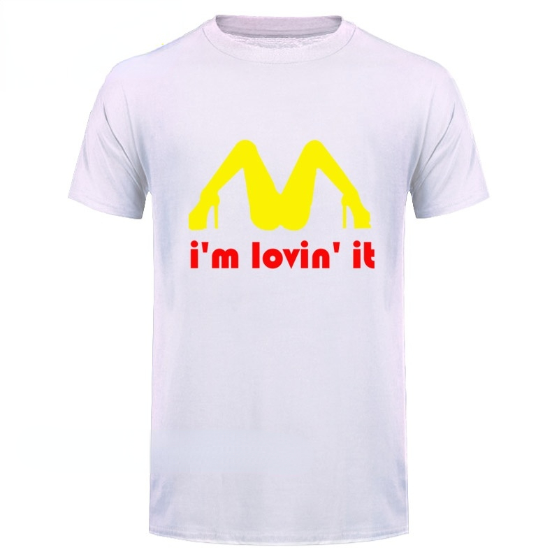 Funny Tee Tricolor I'm Loving It Inapropriate Offensive Sex TShirt Male Fun Humor Tops Summer Casual shirts for men O-Neck Tops