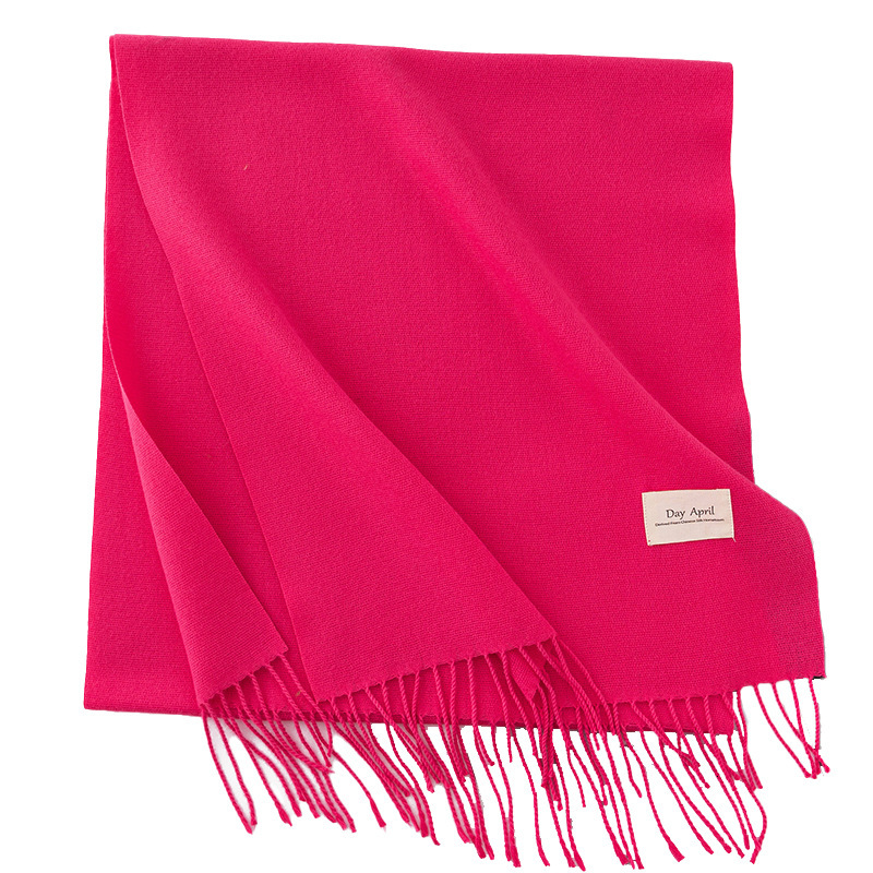 Autumn/Winter New Product Solid Color Versatile Women's High End Feeg Warm Scarf