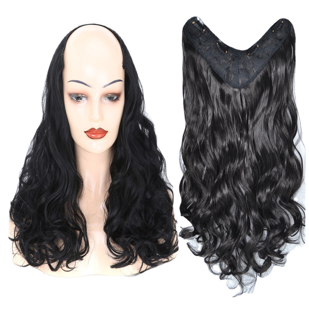 Synthetic Clip In Hair Extensions 4-clips 27H613# 2# 613# Color High Temperature Fiber Wavy Curly