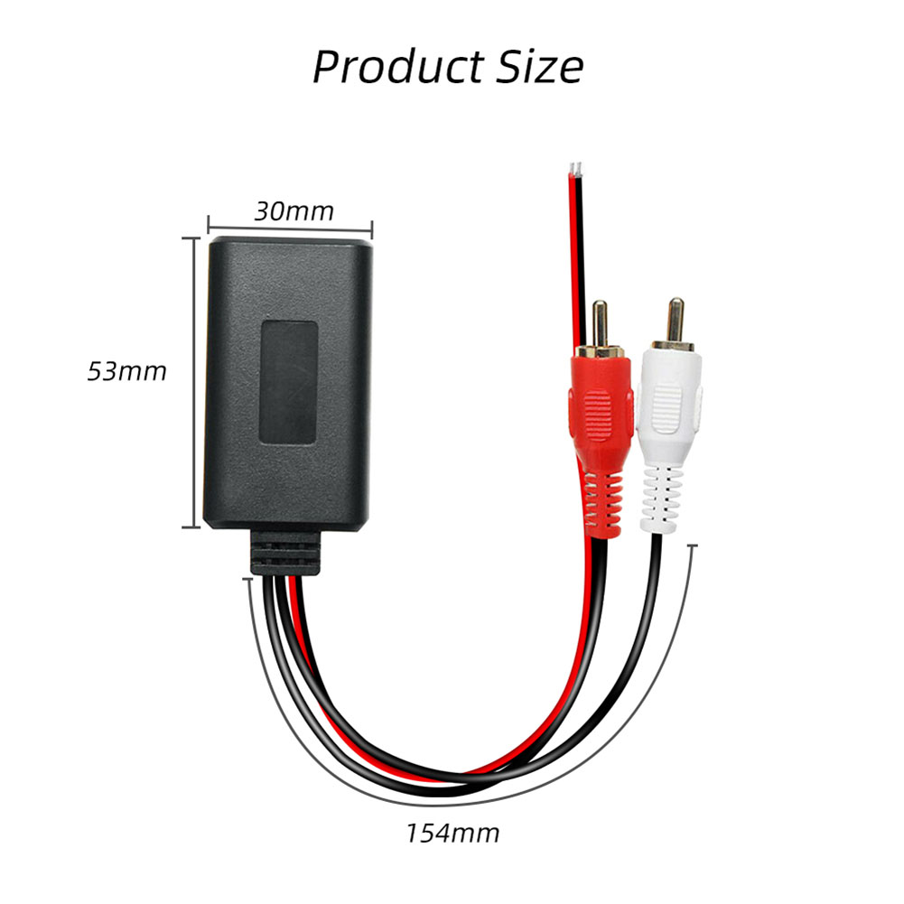Universal Bluetooth-compatible Module Aux Adapter Music Audio Adapter Car Electronics Accessories for 2RCA Interface Vehicles