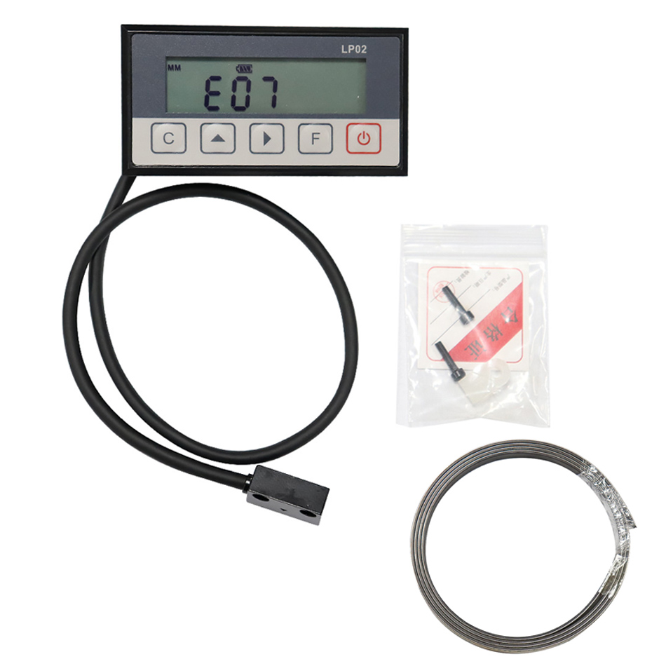 LCD Display with Integrated Embedded Magnet Measurement System for Milling Grinding Stone Wood LP02 Magnetic Scale DRO Display