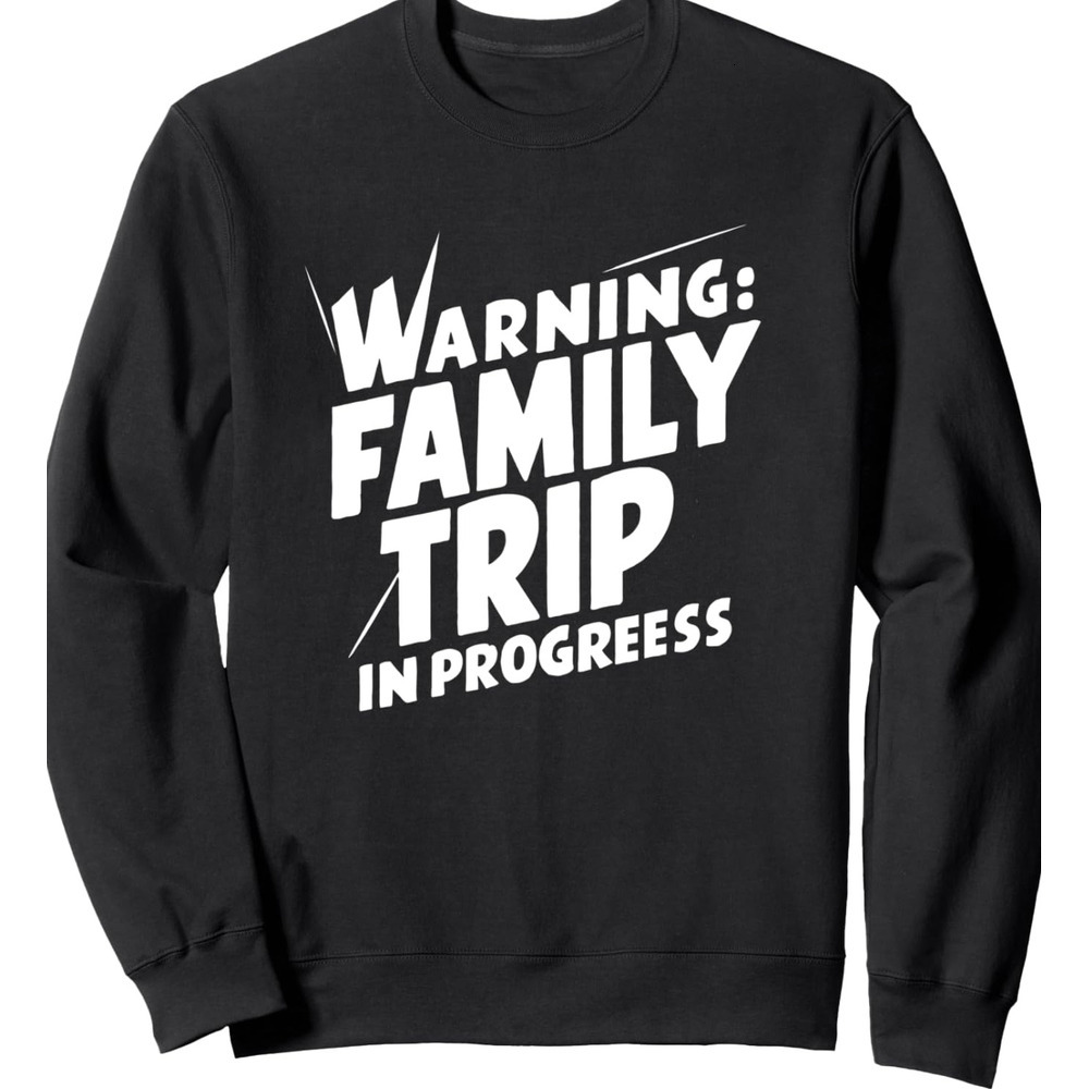 Long Sleeve Shirts for Men sweatshirt Family Trip In Progress Vacation Funny Matching Family Trip Sweatshirt T shirt Tee Streetwear Casual tops clothe