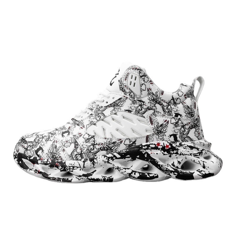 Men's Plus Size High Top Trendy Sports and Casual Basketball Shoes Size38-48.