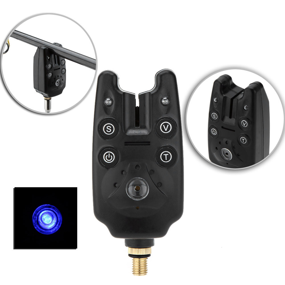 Lixada Fishing Bite Alarms Chain Alert Swinger Set Digital Fishing Alarm Kit LED Alarm Indicator Alert Fishing Swinger