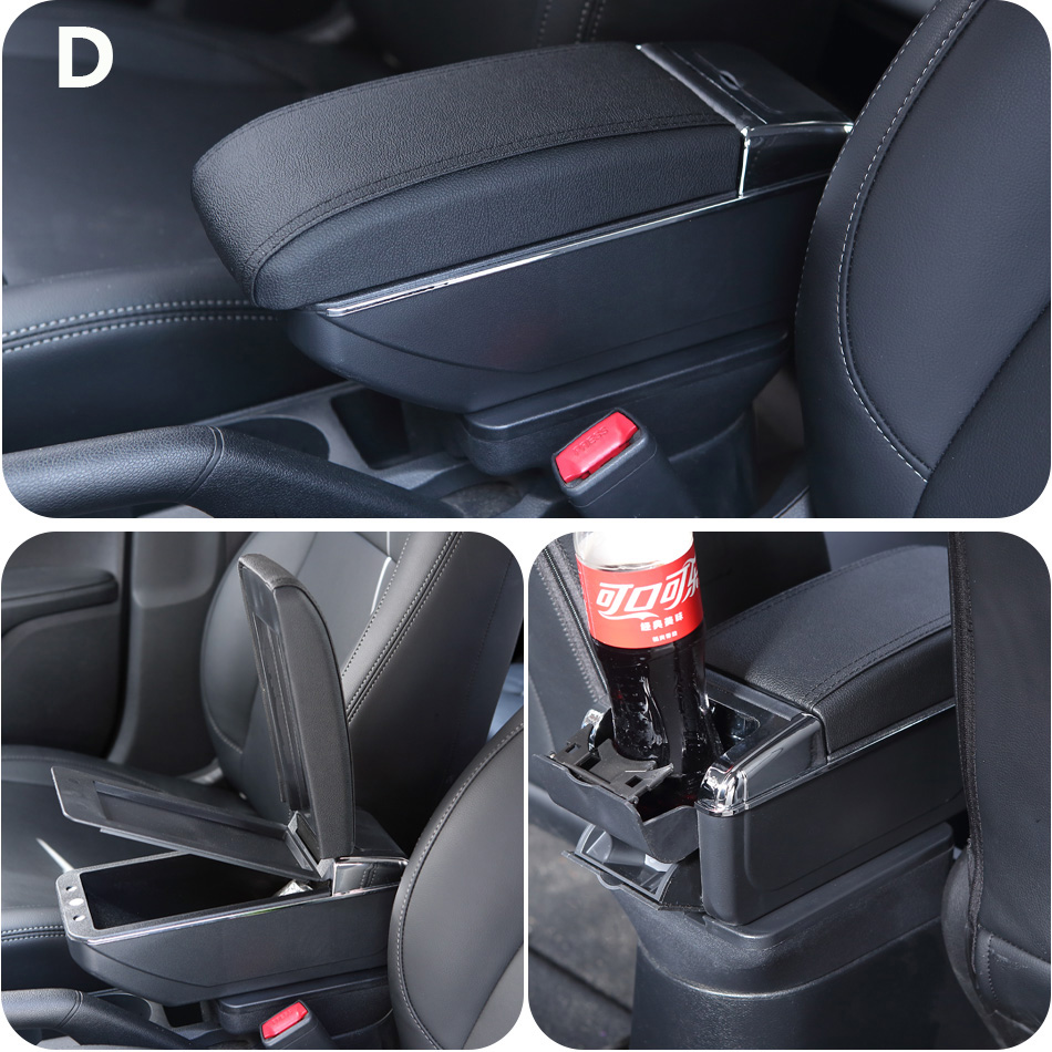 Reposabrazos para Peugeot 208, caja de almacenamiento para Peugeot 2008, Cenicero, piezas de reacondicionamiento, accesorios de detalle Interior, 2019