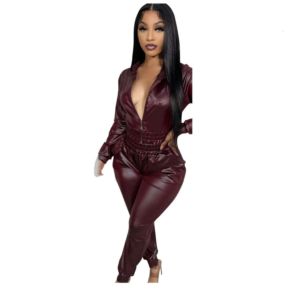 shanshi leather jacket women Women's Set Hooded Two Piece Casual Sports Suit faux leather jacket
