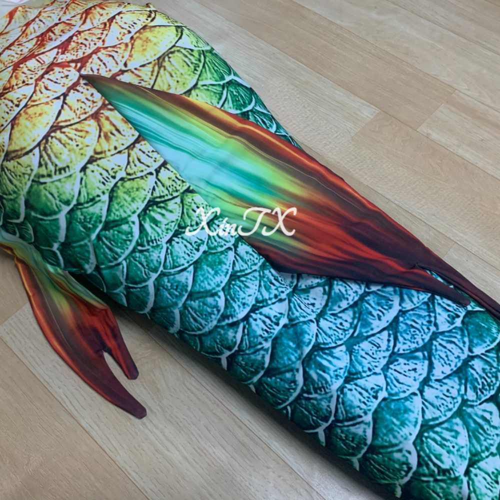 Adults Mermaid Tail Swimsuit Can Add Monofin Swimming Cosplay Green Blue Tail Mermaid Halloween Oceanariums Workers