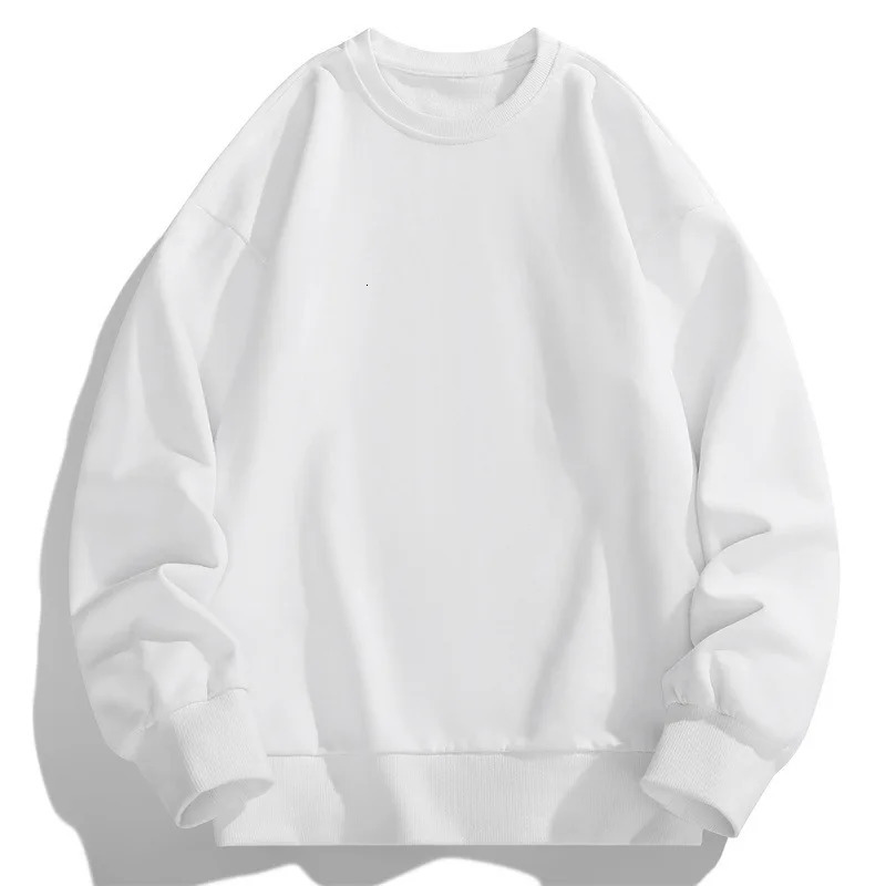 2024 Spring/Summer Campus Solid Color Sports Shirt Mens Round Neck Pullover Sports Shirt Mens Long Sleeve T-shirt 241111