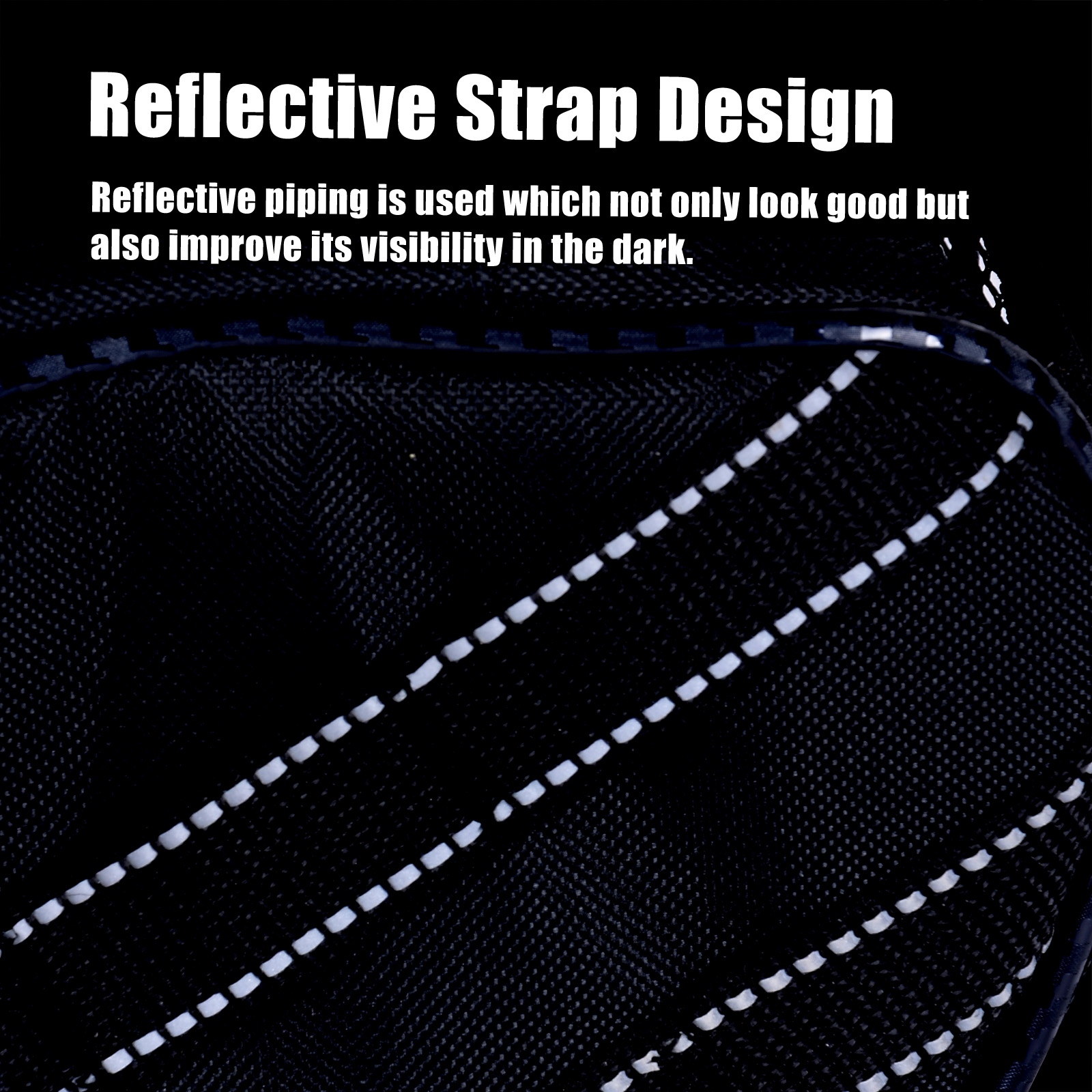 New Universal Motorcycle Gas Oil Fuel Tank Saddlebag Quick Release Mount Bag with Strong Reflective Strap