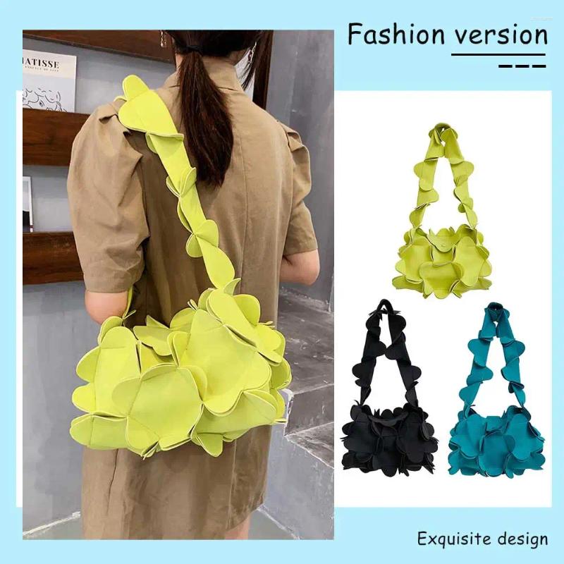 Drawstring Ladies Shoulder Bag Bow Knot Portable 3D wer PU Leather Temperament Exquisite Birthday Shopping Trip Party zhanyishengli