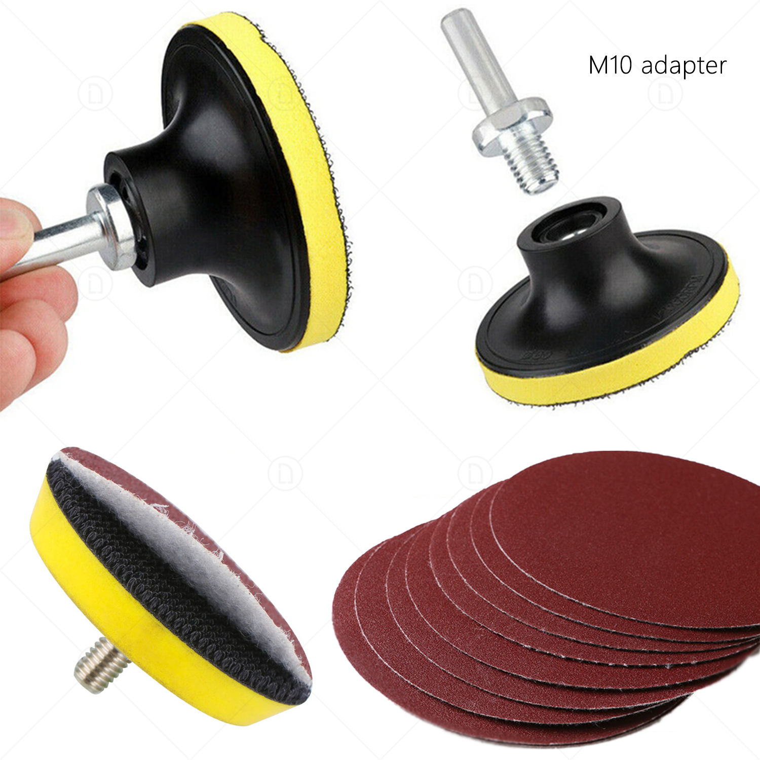3 Inch Round Sand Paper Sanding Discs Sandpaper For Grinder Car Polishing Sander Buffing Backing Pads 800/1500/2000/3000/5000