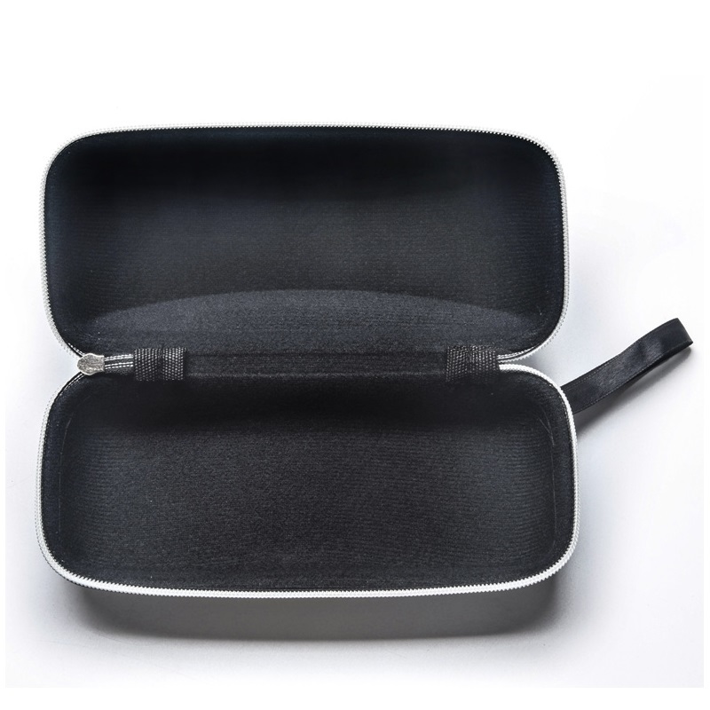 Luxury Leather Glasses Case Portable Sunglasses Reading Glasses Carry Bag Zipper Box Protective Case Cover Eyewear Accessories