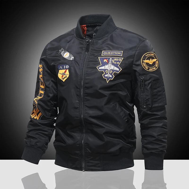 Ma-1 American Overalls Pilot Autumn And Winter Thickened Baseball Uniform Trendy Coat Mens Military Fan Jacket Men 240327