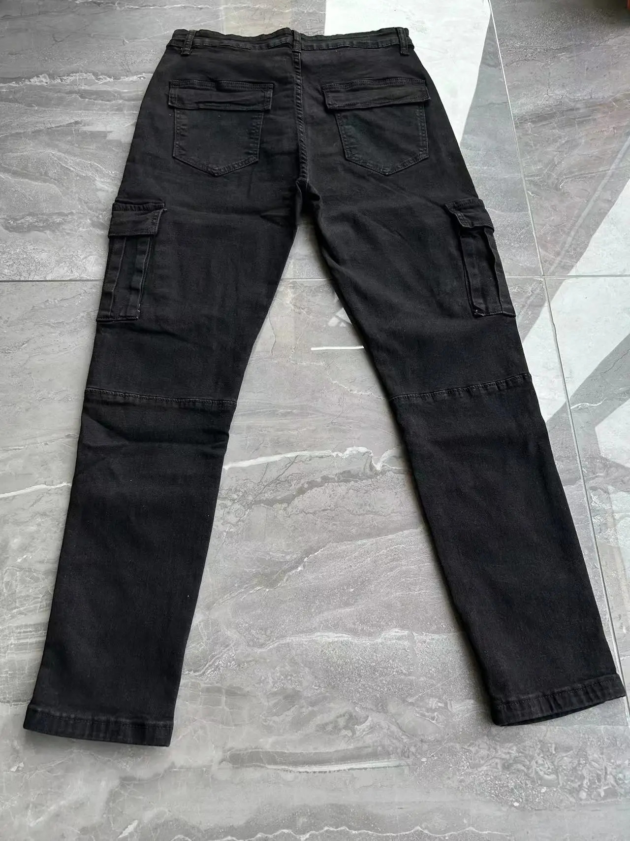 Jeans Man Pants Casual Multi Pocket Cargo man Fashion Denim Trousers Mens Side Pockets jeans mens clothing 241111