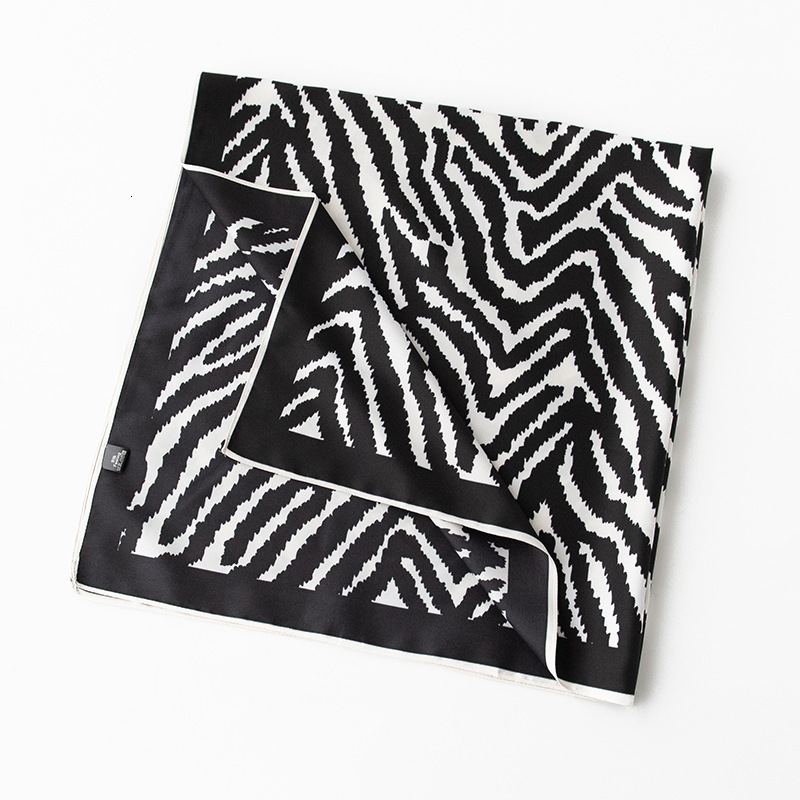 Women's autumn and winter striped headscarves, high-end small square scarves, and scarves