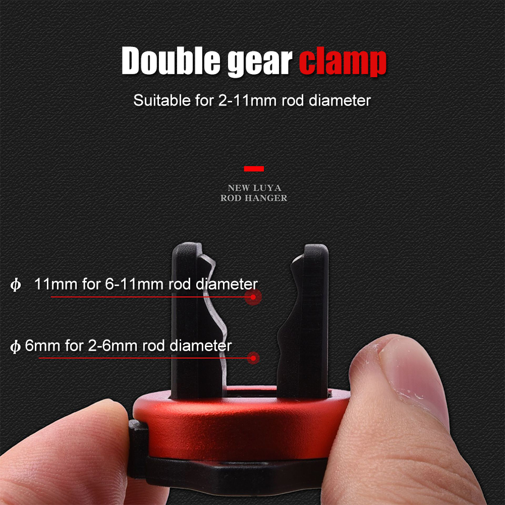 Fishing Rod Holder Aluminum Alloy Fly Fishing Rod Holder Safety Lock Housing Support Strong Fishing Tool Accessories