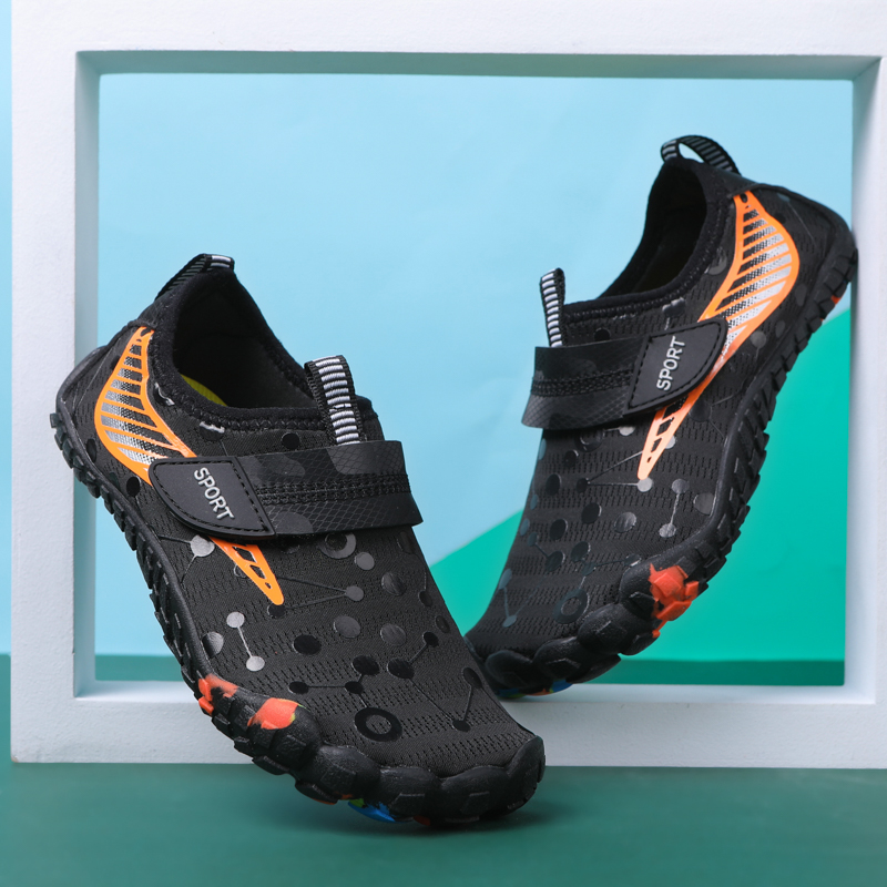 Summer Kids Children Beach Sea Stretch Fabric Water Shoes Boys Girls Barefoot Aqua Coral Surfing Swimming Sneakers Shoes