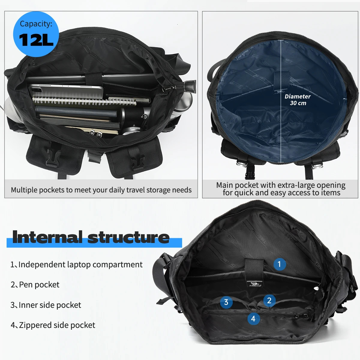 Warranty Fashion Messenger Bags Male Shoulder 133inch Laptop Bag Outdoor Crossbody For Men Cycling Boys 241029