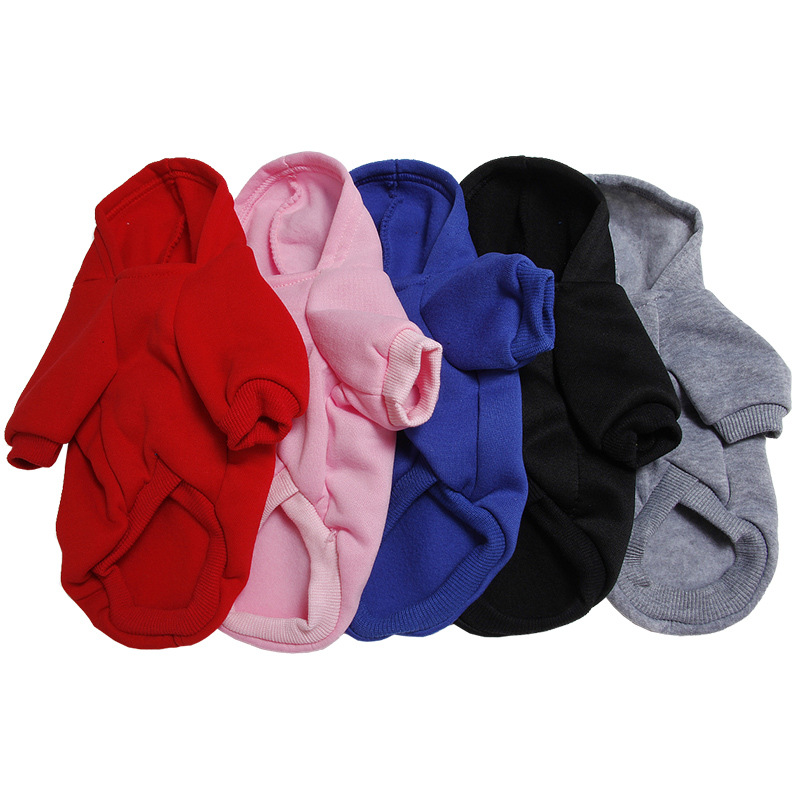 New Winter Dog Clothes Pure Design Cat Dog Hoodie Autumn Winter Dog Coat Jacket Puppy Chihuahau Pet Apparel Ropa Perro Pug