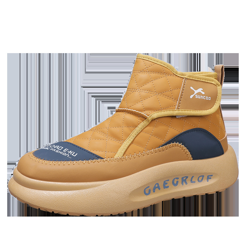 Men's Autumn/Winter New Style Plush and Thick High Top Sports Leisure Cotton Boots.