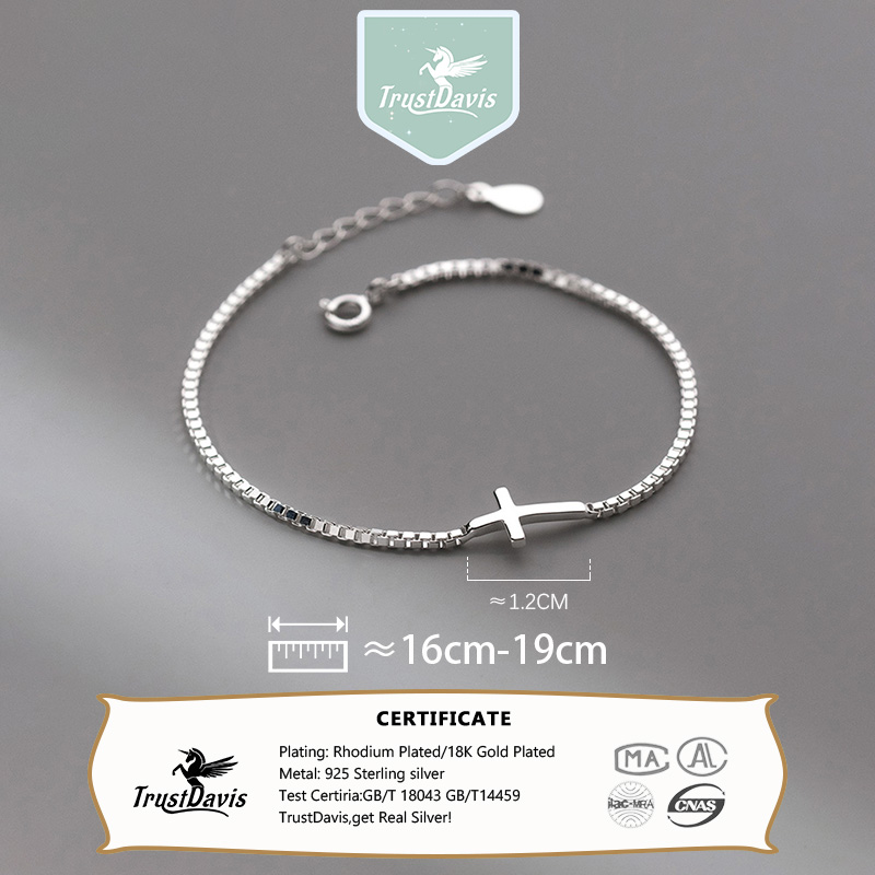 Sier Cross Sterg Bracelet Women, S Jewelry Set for Women Men Daughter, Birthday Gift DS3976 4 et D3976