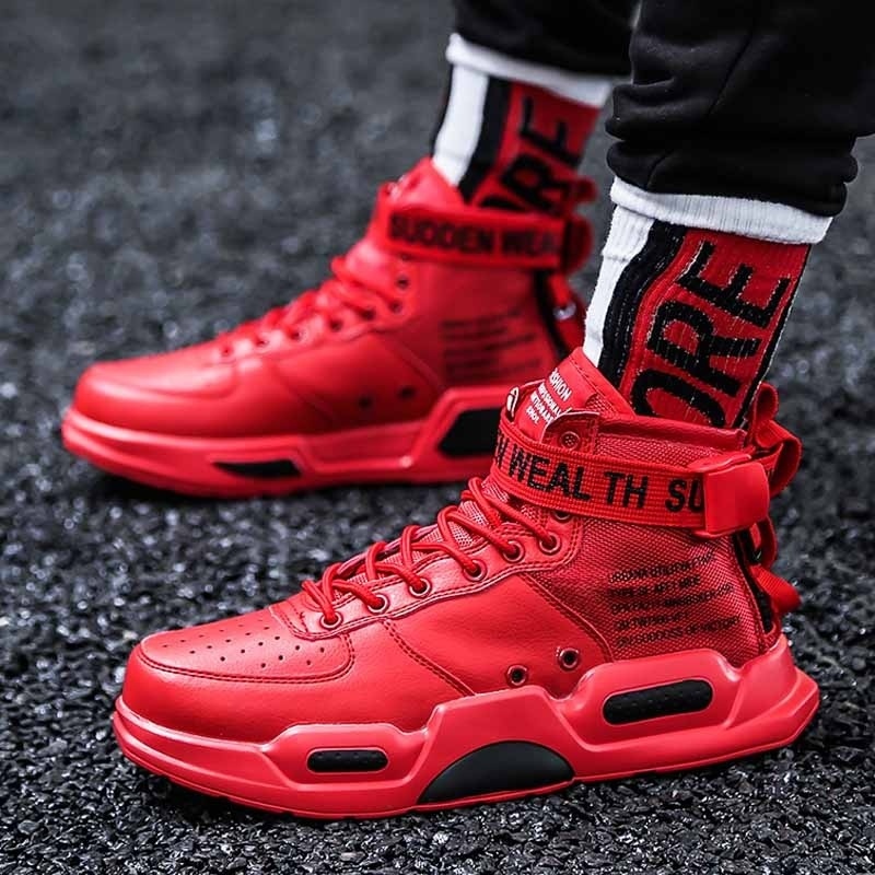 Brand Mens Casual High-tops Trendy Boys Basketball Sports Tennis Outdoor Off-road Shoes Couple Sneakers 24f