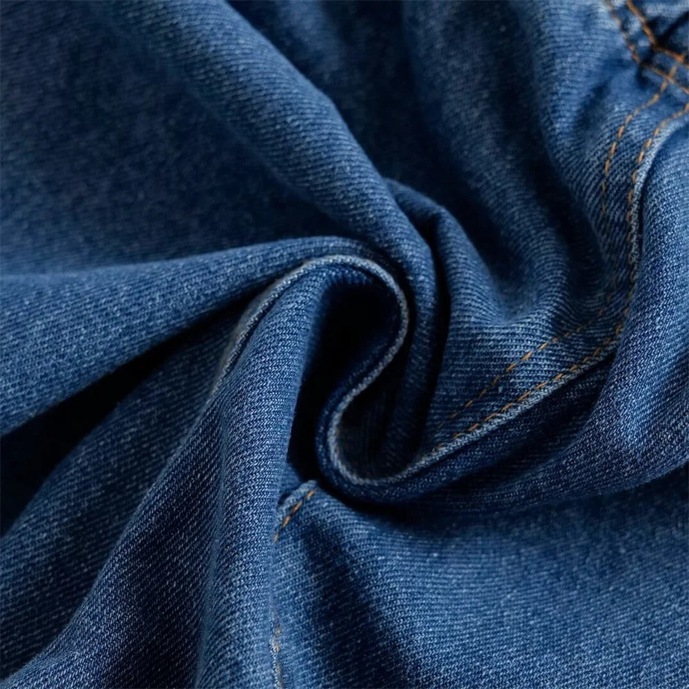 UNIZERA Autumn Product Fashion Womens Loose Casual Collar Long Sleeve Cowboy Top Drawstring Wide Leg Pants Set 241111