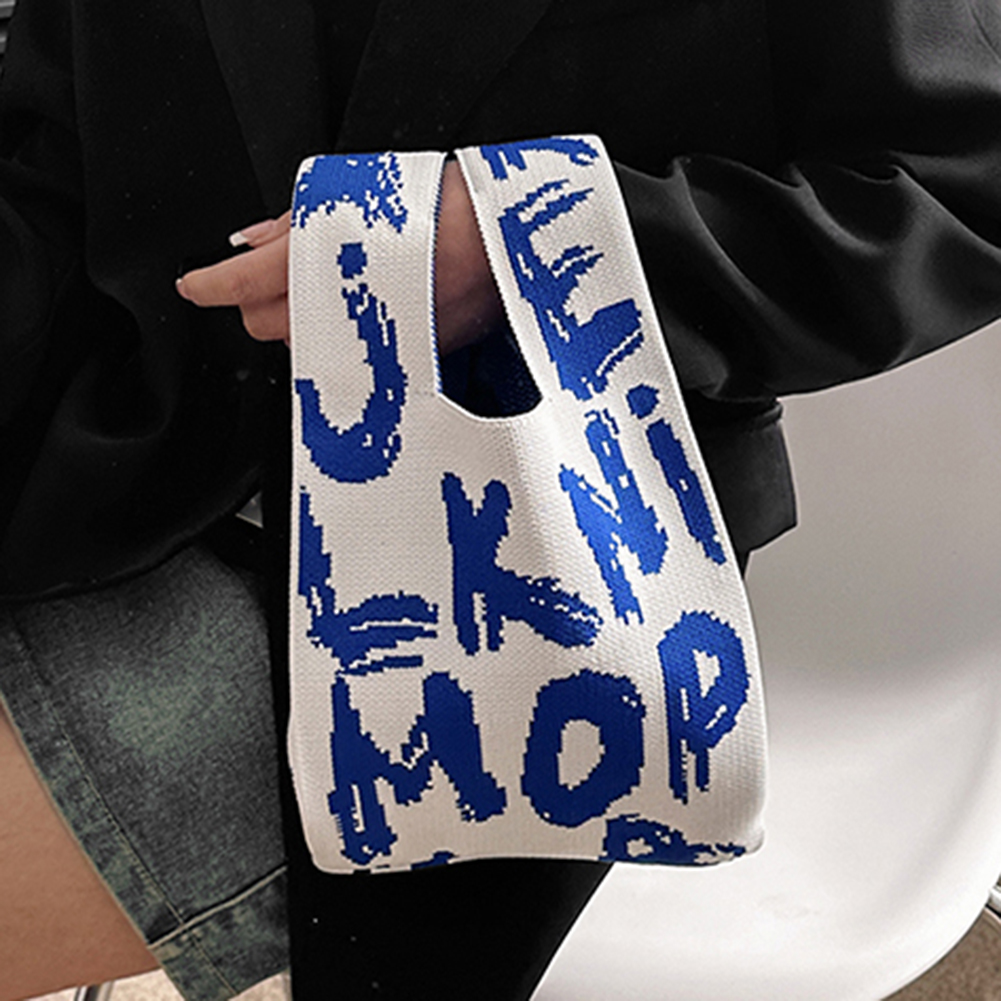 Graffiti Text Top-handle Bags Large Capacity Commute Bag Fashion Casual Simple Elegant Portable Exquisite for Weekend Vacation