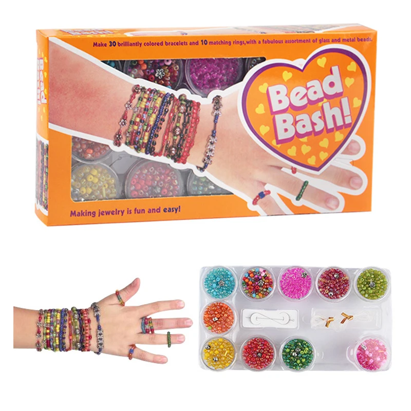 Girls DIY Bracelet Making Kit Jewellery Making Kit Friendship Bracelet Making Kit Cool Arts Craft Toys for 6-12 Years Old Kid