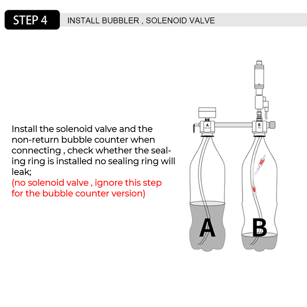 Bubble Counter Diffuser Aquarium Equipment With Solenoid Valve For Aquatic Plant Growth CO2 Generator System Kit