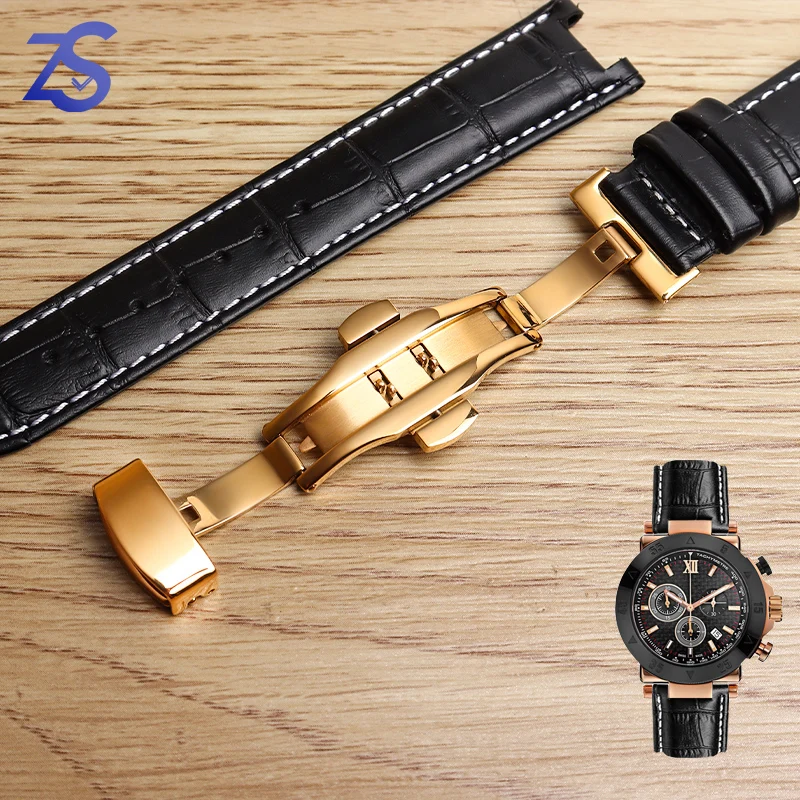 Top Layer Cowhide Genuine Leather for GC 22*13mm 20*11mm Notched Watch Strap High Quality Senior Waterpoor Watchband