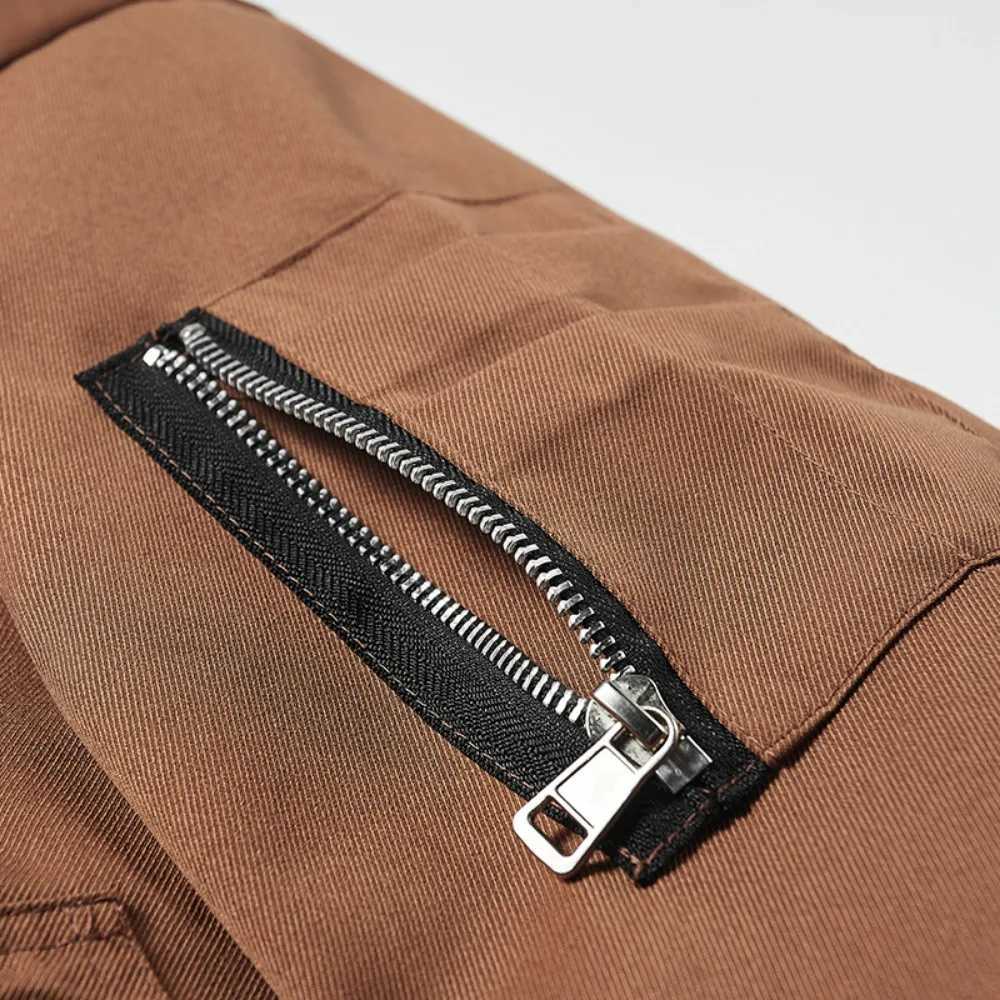 Mens jacket lightweight bomber jacket casual windproof jacket windproof zipper jacket with 4 pockets Spring and Autumn mens clothing W241111